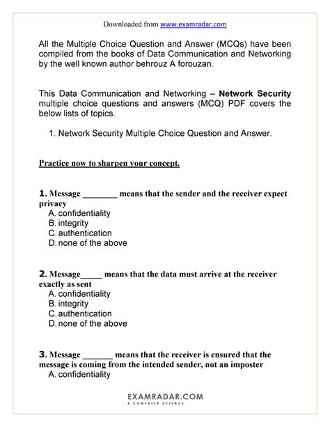 Cyber Security MCQ (Multiple Choice Questions).